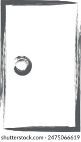 Pincel de escritura mini mini icono de puerta