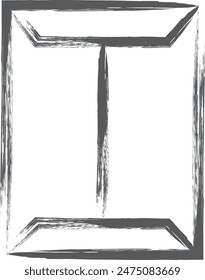 Brush writing mini mini icon envelope