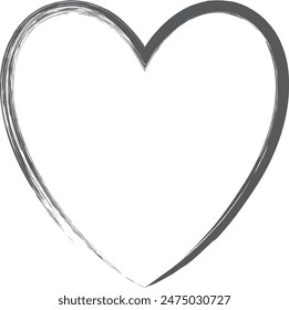 Brush writing mini mini icon heart