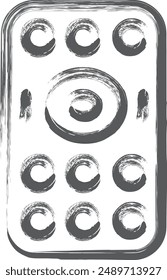 Brush writing mini mini icon remote control