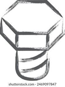 Brush writing mini mini icon screw