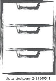 Brush writing mini mini icon shelf