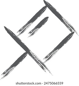 Brush writing mini mini icon thumbtack