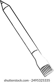 Brush writing sewing tool single item icon Chaco pen