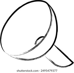 Brush writing single item icon funnel