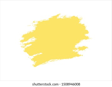brush yellow stroke paint element texture.watercolor vector background