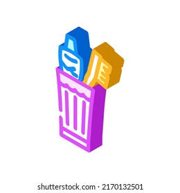 brush your teeth isometric icon vector. brush your teeth sign. isolated symbol illustration
