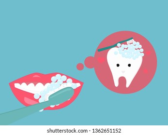Brush your teeth with love
