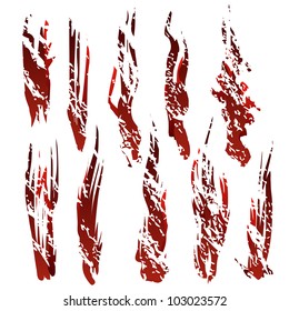 Brush-blot vector grunge style