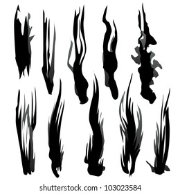 Brush-blot vector grunge style