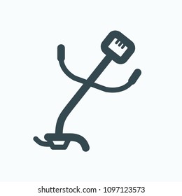 Brushcutters icon, gasoline trimmer vector icon