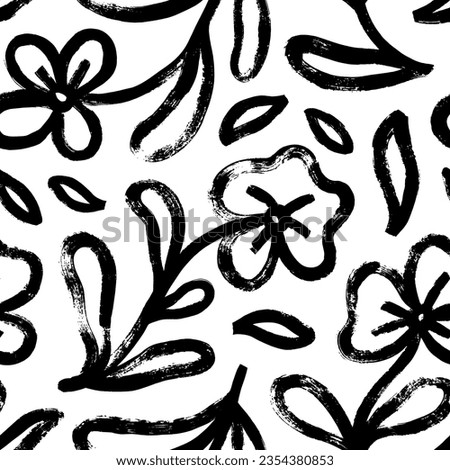 Similar – Image, Stock Photo Scribble-style plant