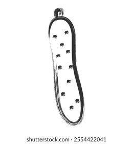 Brush-drawn vegetable single item icon cucumber