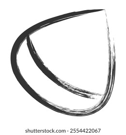 Brush-drawn vegetable single item icon chestnut