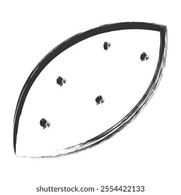 Brush-drawn vegetable single item icon sweet potato