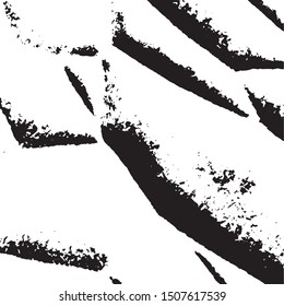 Brushed black paint cover. Distress urban used texture. Grunge rough dirty background. Overlay aged grainy messy template. Renovate wall scratched backdrop. Empty aging design element. EPS10 vector.