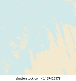 Brushed blue paint cover. Empty aging design element. Grunge rough dirty background. Overlay aged grainy messy template. Distress urban used texture. Renovate wall frame grimy backdrop. EPS10 vector