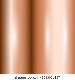 Brushed copper metallic texture with soft light reflection