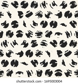 Brushed Ink Drops Mottled Textured Pattern 