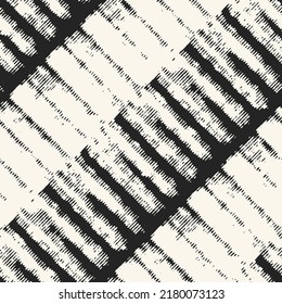 Brushed Ink Textured Diagonal Striped Pattern
