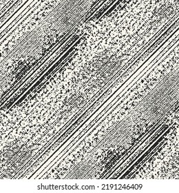 Brushed Ink Textured Diagonal Striped Pattern