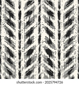 Brushed Ink Textured Herringbone Stripes Pattern