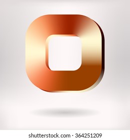 Brushed Metal Ring    - vector illustration