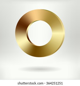 Brushed Metal Ring    - vector illustration