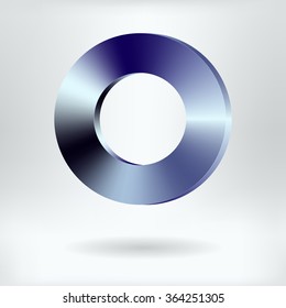 Brushed Metal Ring    - vector illustration