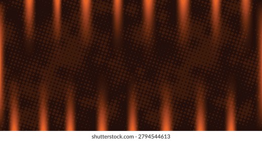 Brushed metal texture background, shiny lustrous orange metallic pattern 3d background.

