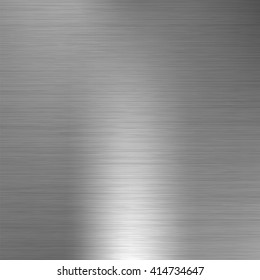 Brushed metal texture. Gray vector abstract background. Steel or Aluminium.