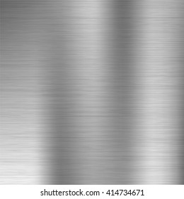 Brushed metal texture. Gray vector abstract background. Steel or Aluminium.