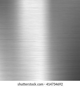 Brushed metal texture. Gray vector abstract background. Steel or Aluminium.