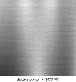 Brushed metal texture. Gray vector abstract background. Steel or Aluminium.