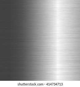 Brushed metal texture. Gray vector abstract background. Steel or Aluminium.