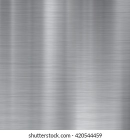 Brushed metal texture. Gray vector abstract background. Steel or Aluminium.