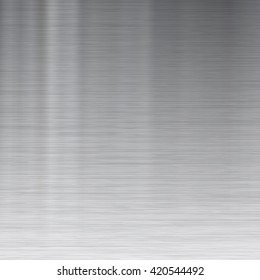 Brushed metal texture. Gray vector abstract background. Steel or Aluminium.