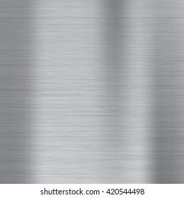 Brushed metal texture. Gray vector abstract background. Steel or Aluminium.