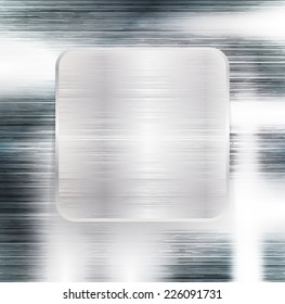 Brushed Metal Texture with Reflections and Highlights . Silver Background .