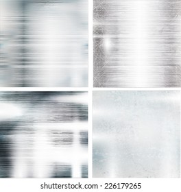 Brushed Metal Texture with Reflections and Highlights .