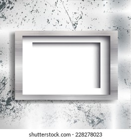 Brushed Metal Texture with Reflections and Highlights .Vector Illustration 