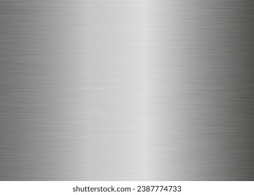 Brushed metal texture. Steel background. Stainless steel texture. Vector illustration. Eps 10.