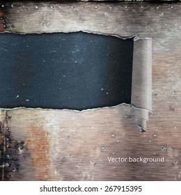 brushed metal texture, vector background, abstract modern iron background