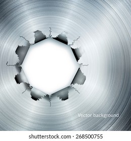 brushed metal texture, vector background, abstract modern iron background