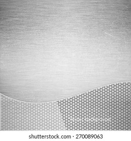 Brushed Metal Texture, Vector Background, Abstract Modern Iron Background