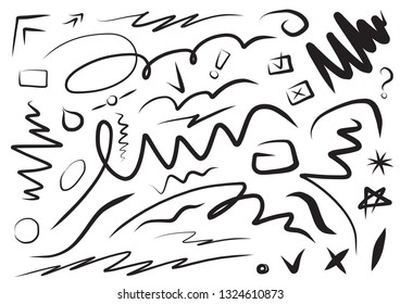 brushed mixed geometric shapes