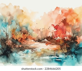 Brushed Painted Abstract Background. Brush stroked painting. Strokes of paint. 2D Illustration.
