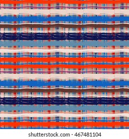 Brushed seamless pattern, watercolor brush strokes. Striped background texture. Watercolor painting