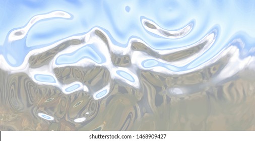 Brushed silver metal background. Abstract polished metal texture. Wide realistic vector illustration