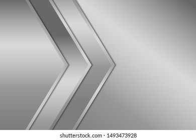 Brushed silver metallic background. Brushed metal texture. Vector 3d illustration. Eps 10